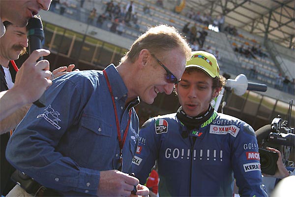 Jean-Claude Olivier et Valentino Rossi